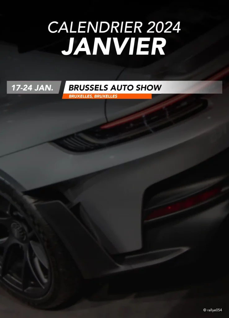 Calendrier des rallyes belges 2024 - Janvier