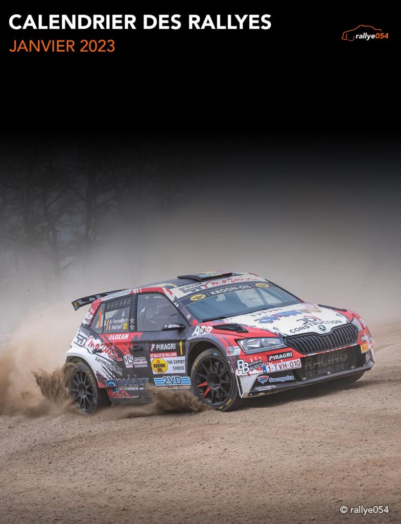 Calendrier Rallyes 2023