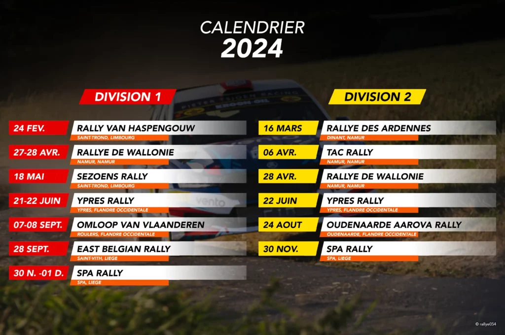 Calendrier BRC 2024